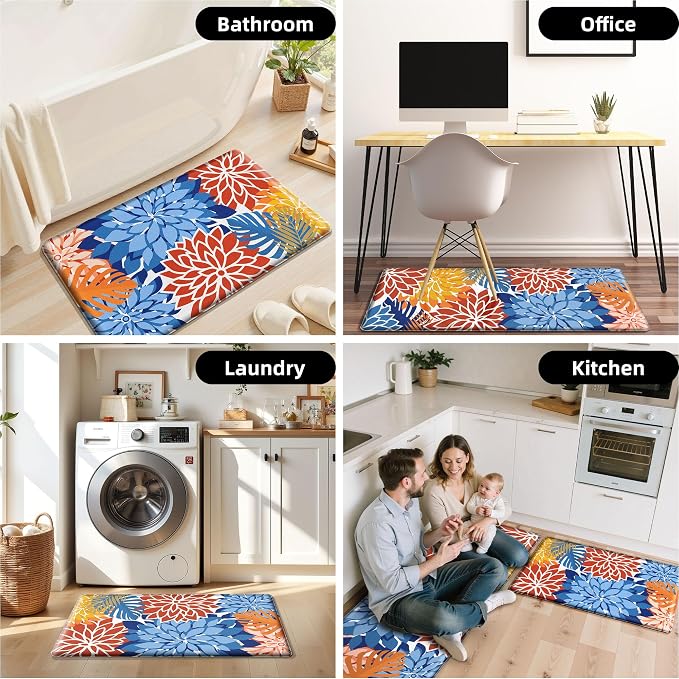 Arenarug Kitchen Mats for Floor 2PCS Cushioned Anti Fatigue Kitchen Mats - Image 7