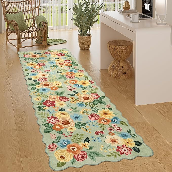 DUKINO 2x10 Runner Rug for Hallway, Washable Kitchen Rug - Image 8