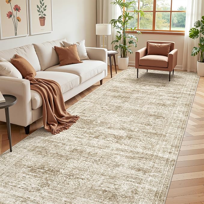 4x10 Runner Rug, Washable Hallway Runner Rug by Restydon