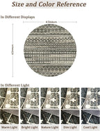 Miukiki Round Rugs 8ft Washable Moroccan Circle Rug - Image 2