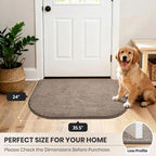 PURRUGS Dirt Trapping Door Mat Half Round 24" x 35.5", Non-Slip Machine - Image 8