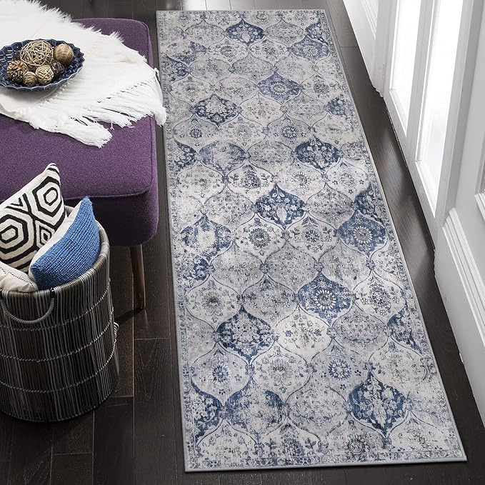 Lahome Moroccan Trellis Washable Runner Rug, 2x6 Kitchen Runners by Lahome