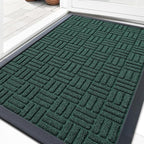 OLANLY Front Door Mat Outside Entrance 33x21, Heavy Duty Sturdy Natural Rubber by OLANLY