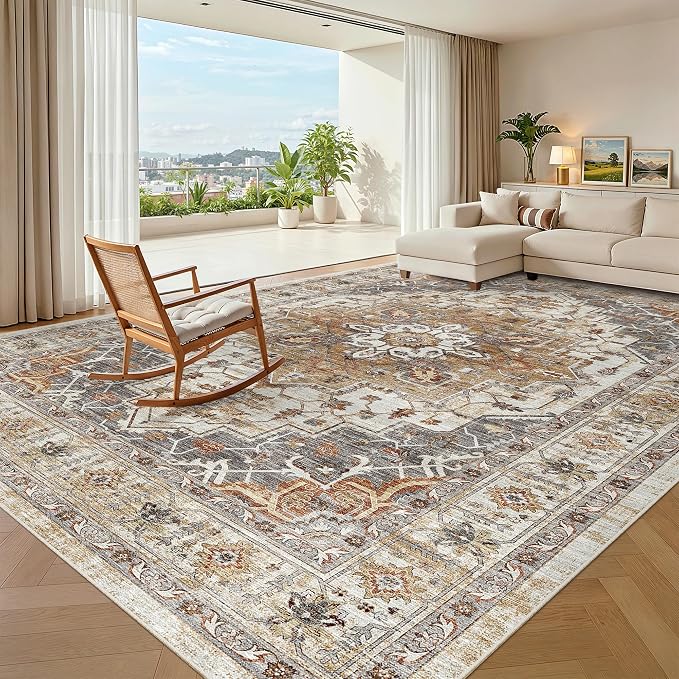 Madane Washable Rug 8x10 Area Rugs by Madane