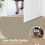 BEQHAUSE Dirt Trapper Door Mat 32" x 48" Half Circle Non-Slip Washable Doormats - Image 5