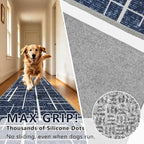 Non Slip Hallway Runner Rug 2x10, Washable Long Rug, Woven Thin Low Pile Carpet - Image 5