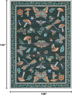 Mushroom 9x12 Rug for Living Room Non Slip Washable 9 x 12 Rug for Bedroom - Image 2