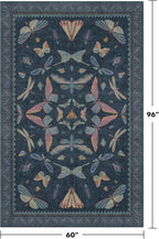 Blue 5x8 Washable Living Room Rugs - Image 2
