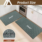 COSY HOMEER Kitchen Rugs Sets 2PCS, Non-Slip Washable Kitchen Mats - Image 8