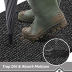BEQHAUSE Dirt Trapper Door Mat 32" x 48", Non-Slip Washable Doormats Entrance - Image 3