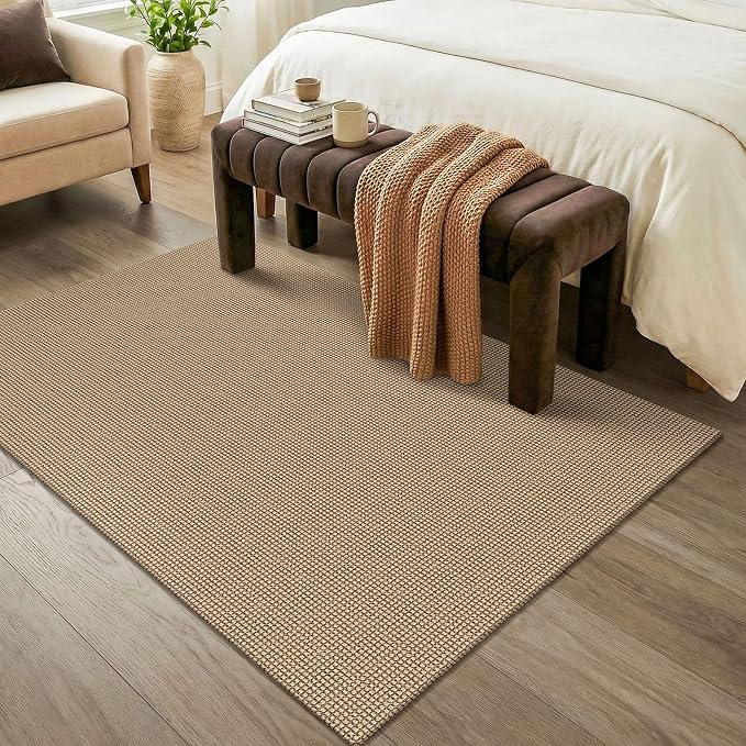 KOZYFLY Washable Area Rug 4x6 ft Non Slip Rubber Backed Living Room Rugs - Image 8