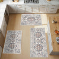 4 Pieces Kitchen Rug Set: Washable Water Resisitant Carpet by HYHAOYUNLAI