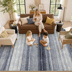 6x8 Area Rugs Living Room: Washable Boho Large Neutral Soft Rug Modern Stain - Image 8