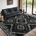 BESTSWEETIE Area Rug 5x8 Rug Machine Washable Non-Slip Low Pile Print Pattern - Image 2