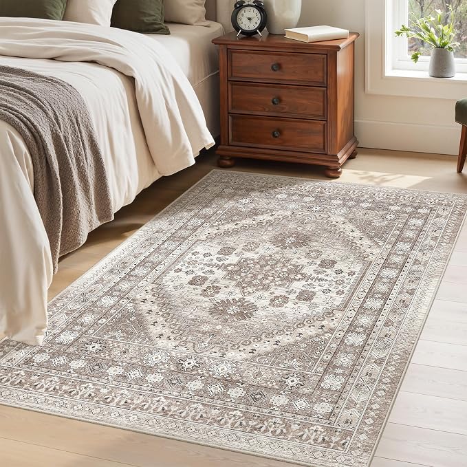 befbee 4x6 Rugs for Living Room Bedroom, Non-Slip Washable Rug, Stain Resistant - Image 7