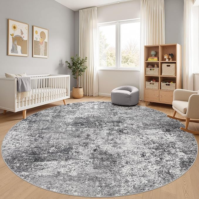 DMOYEST 10ft Round Area Rug Living Room Rugs - Image 5