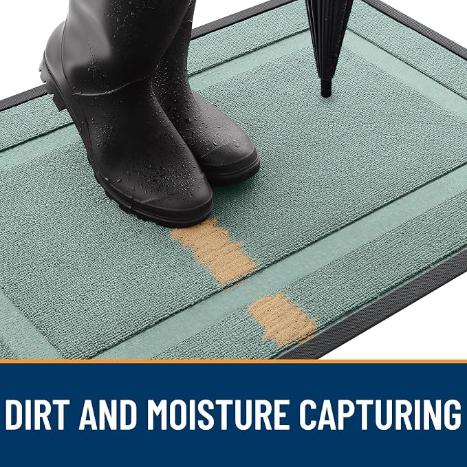 OLANLY Front Door Mat Indoor Outdoor Entrance, Waterproof All-Season, - Image 4
