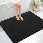 OLANLY Large Bathroom Rugs 40x32, Extra Soft Absorbent Chenille Bath Rugs by OLANLY