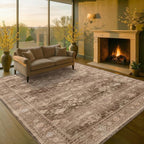Hazo Haus Brown Rug for Living Room 10x14 - Image 8