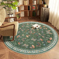 Mushroom Insect 3ft Round Rug Washable Non-Slip Soft Ultra-Thin Small Boho by ROYHOME