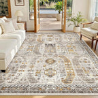 Madane 5x7 Area Rugs for Living Room, Stain Resistant Washable Rugs, Non-Slip by Madane