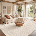 Nakagishi 10X12 Area Rugs Living Room: Washable Large Vintage Rug Neutral - Image 2