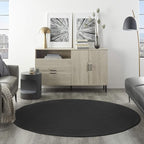 Nourison Home Nourison Essentials Black 6' x Round Area Rug - Image 4