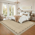 GarveeHome Scalloped Washable Rugs 9x12 Rug - Image 3