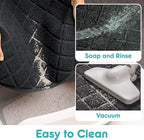 Conlun PVC Cat Litter Mat 24" x 15" Inch Black, Less Waste Cat Litter Box Mat - Image 5