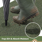 BEQHAUSE Dirt Trapper Door Mat 17" x 30", Non-Slip Doormats Washable Entryway - Image 3