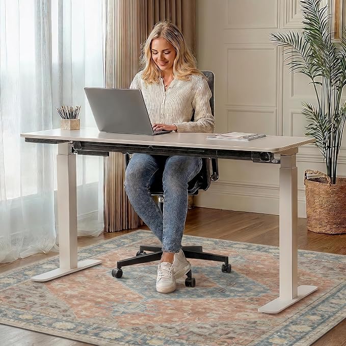 36"x48" Office Chair Mat for Hardwood Tile Floor, Under Desk Carpet Protector - Image 2