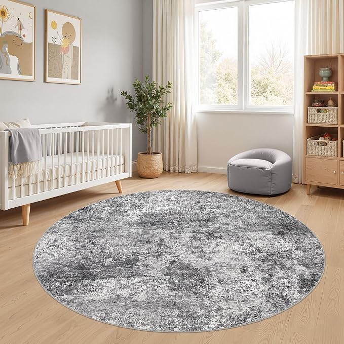 DMOYEST 6ft Round Area Rug Living Room Rugs - Image 6