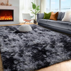 PAGISOFE Abstract Shaggy Area Rug 6x9 Feet, Plush Fluffy Rugs - Image 3