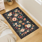 DUKINO 2x4 Rug for Entryway, Washable Kitchen Floral Runner Rug - Image 3