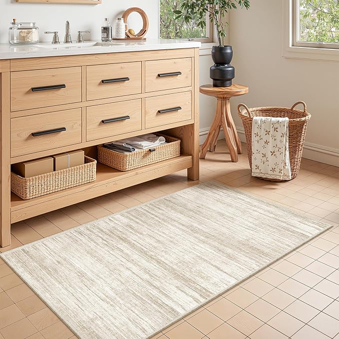 2x4 Washable Rug Runner for Bathroom, Soft Entryway Rug for Laundry Room by Restydon