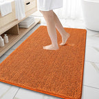 OLANLY Large Bathroom Rugs 59x35, Extra Soft Absorbent Chenille Bath Rugs by OLANLY