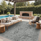 GENIMO Outdoor & Indoor Area Rug 8'x10', Waterproof, Non-Shedding, Easy Cleaning by GENIMO