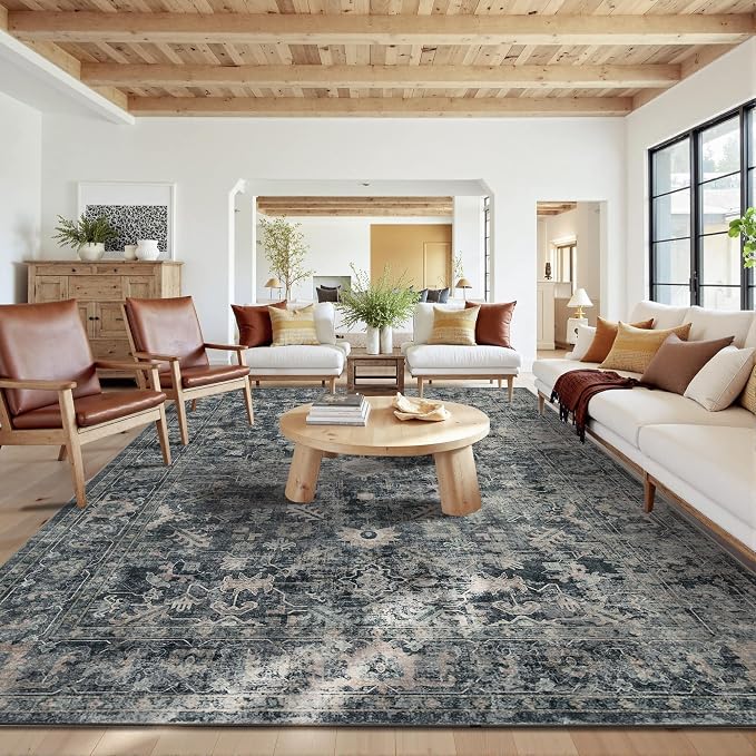 Rugxara 10x14 Area Rugs for Living Room Bedroom, Large Washable Rug, Non Slip & by Rugxara