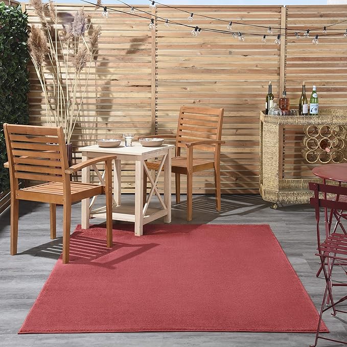 Nourison Home Nourison Essentials Brick Red 4' x 6' Area Rug - Image 4