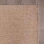 CAMILSON Easy Jute Rug 4x6, Indoor Outdoor Natural Color Farmhouse Area Rugs - Image 6