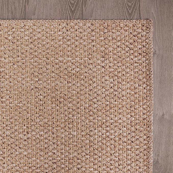 CAMILSON Easy Jute Rug 4x6, Indoor Outdoor Natural Color Farmhouse Area Rugs - Image 6