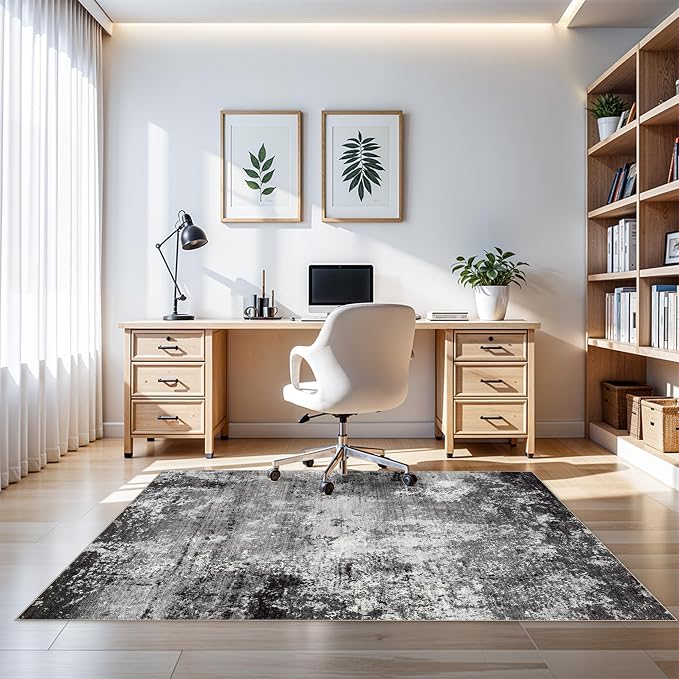 4x5 Washable Entryway Rug – Non-Slip Low Pile Throw Area Rug - Image 4