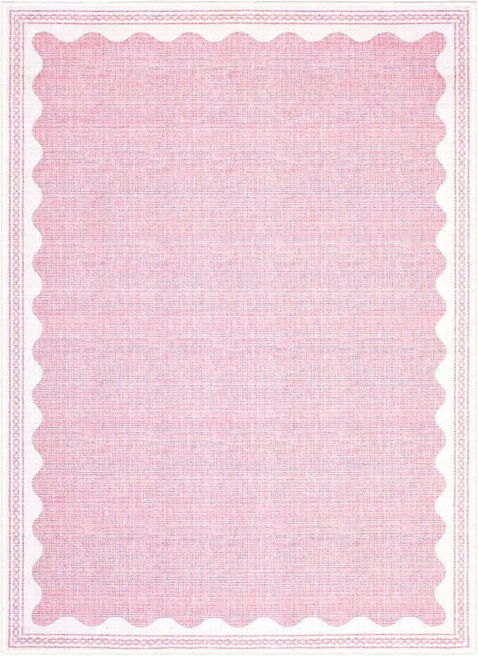GarveeHome Scalloped Washable 8x10 Rugs - Image 5