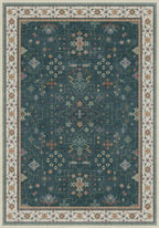 Hazo Haus Dark Green Vintage 7x10 Washable Rugs - Image 3