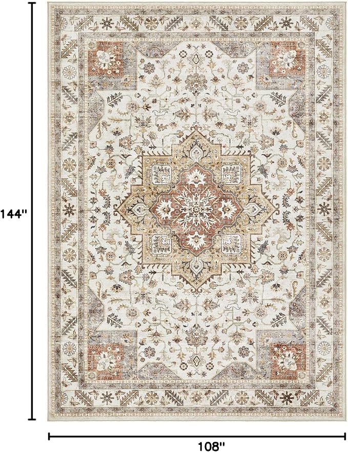 Vintage Living Room Area Rug 9x12 - Image 2