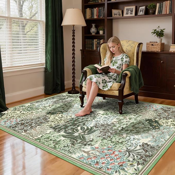 GarveeHome Forest Rug 9x12 Washable Area Rugs - Image 2