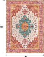 Moynesa Ultra-Thin Pink Area Rug - Image 2