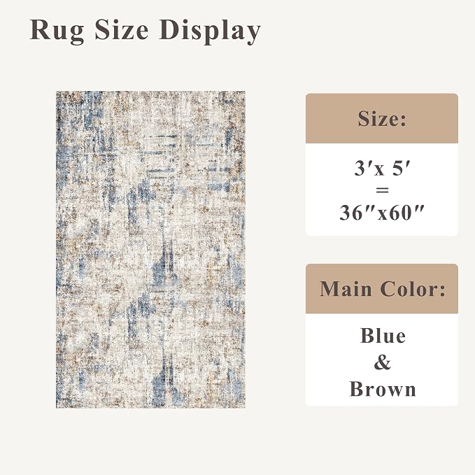Washable 3x5 Entryway Rug - Image 2