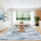 10x14 Area Rug Living Room – Washable Large Neutral Modern Abstract Soft Low - Image 4