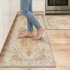 GENIMO Kitchen Rugs Non Slip Washable, Cushioned Standing Mat, Kitchen Runner by GENIMO